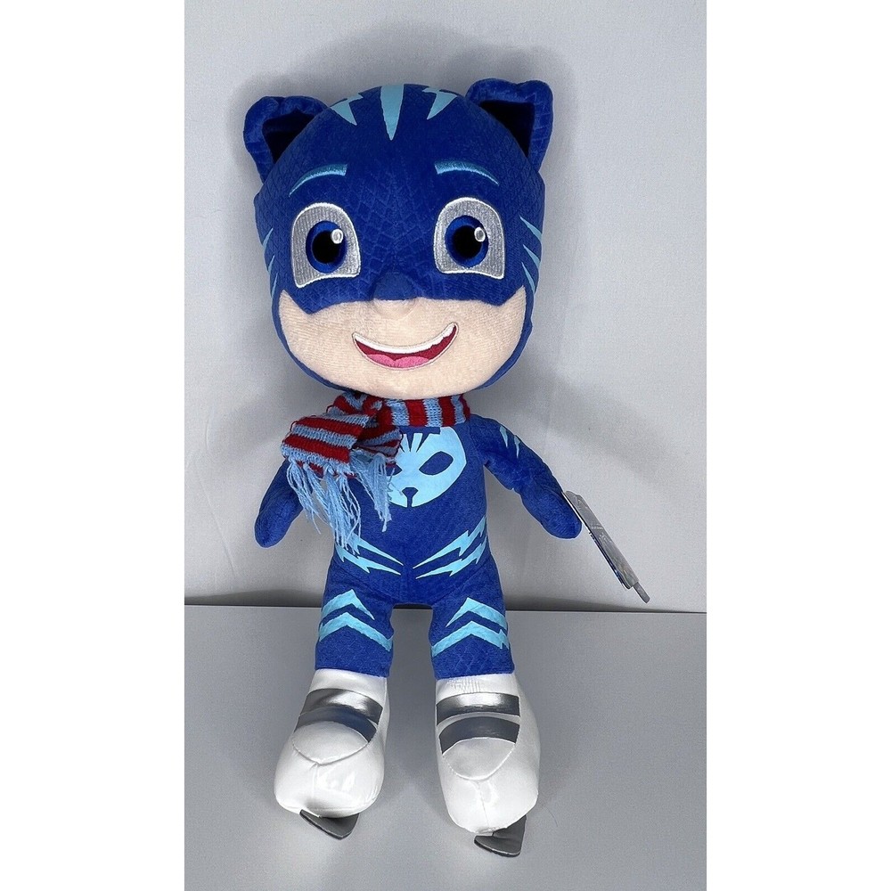 Just Play 2022 PJ Masks Catboy 15” Plush Skates Holiday Winter Stuffed Toy NWT